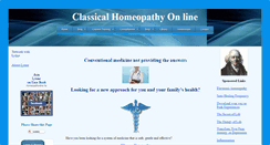 Desktop Screenshot of homeopathonline.net