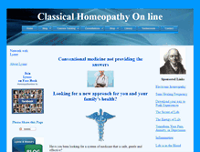 Tablet Screenshot of homeopathonline.net